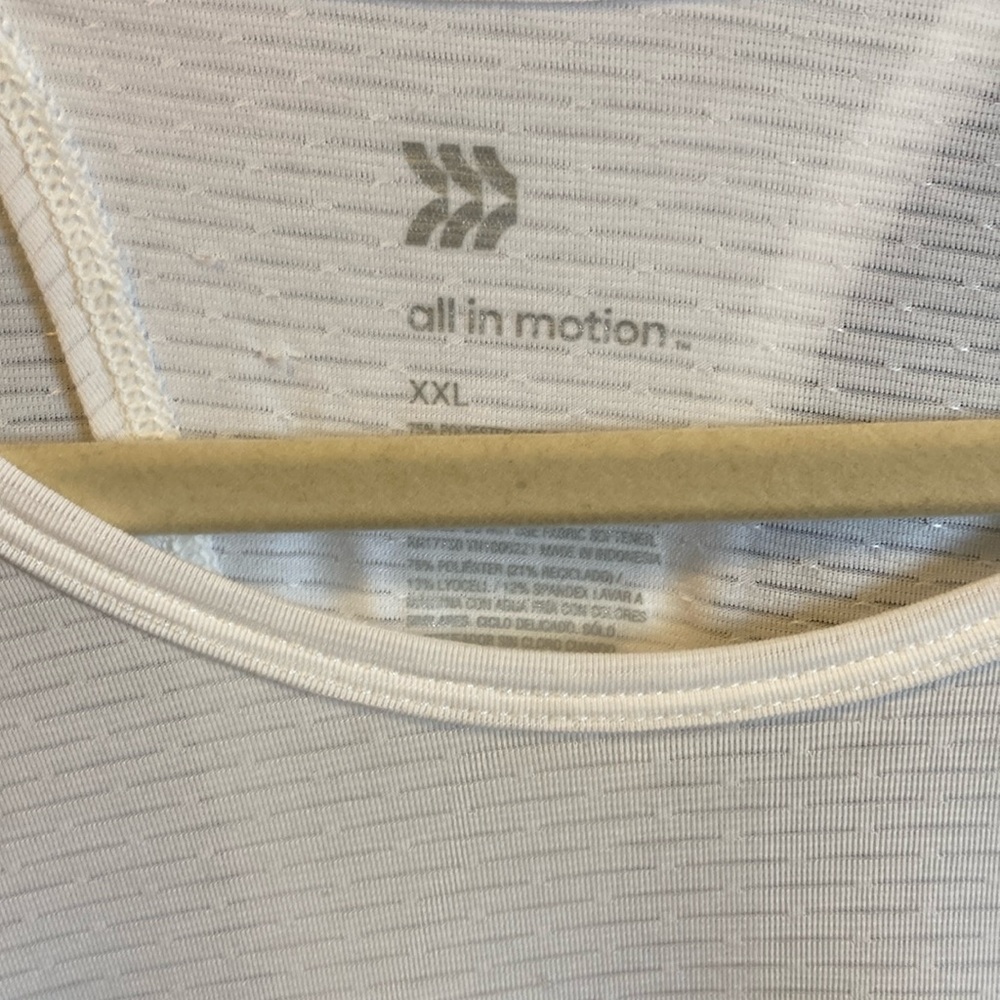 All in motion tops | Athletic top | Color: White | size:XXL | Long Sleeves - Picture 2 of 3